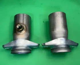 250300ss102 Man Made 2.50 Inch Ball Header To 3 Od 409 Stainless 2 Bolt Socket Collector 1 With O2 Usa