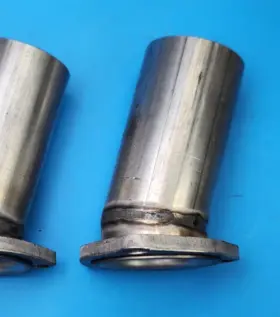 250ac15x1 Man Made 1 X 2.5 Inch Header To Od 15 Angle 3 Bolt Free Floating Aluminized Reducer