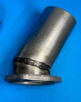 250acx1 Man Made 1 X2.5 Inch Header To 2.5 Od Angle 3 Bolt Free Floating Aluminized Collector Reducer