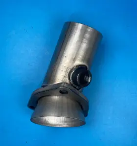 250s3ac02 Man Made 1 X 2.5 Inch Ball Header To Od Angled 3 Bolt Socket Aluminized Reducer With 02