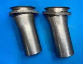 300250ac10 Man Made 3 Inch Header To 2.5 Od 10 Degree Free Float Bolt Aluminized Collector Reducers Usa