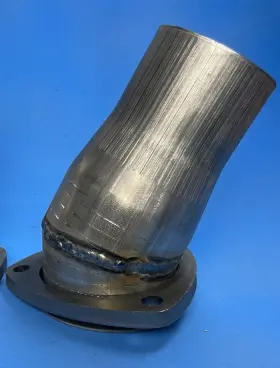 300250ac30x1 Man Made 1 X 3 Inch Header To 2.5 Od 30 Degree Free Float Bolt Aluminized Collector Reducer