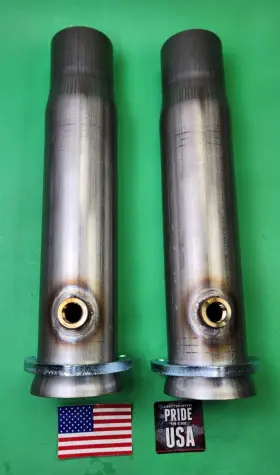 300250ss20212 Man Made 12 Inch 3 Ball Header To 2.5 Od 409 Stainless Bolt With 02 Bungs Socket Reduce