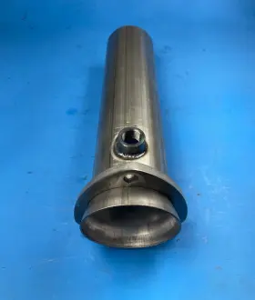 300s10212x1 Man Made 1 X12 Inch 3 Header To Od Aluminized Bolt With 02 Bung Socket Collector Reducer