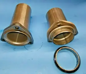 Bbmix2.5 Man Made 1 Chevy Big Block Old Style Vortec Manifold Stub Pipes 2.5 Inch Od
