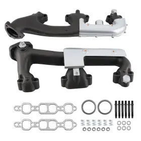 4zdfrj Maxpeedingrods 2pcs Exhaust Manifold With Gasket For Gmc C1500 C2500 C3500 V8 5.7l 1988-1995
