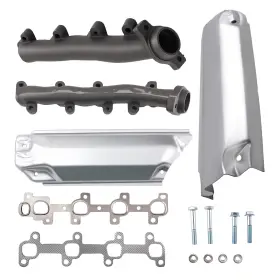6zboeq Maxpeedingrods Cast Iron Exhaust Manifolds Kit For Dodge Durango/ram 1500 4.7l V8 2004-2007
