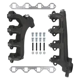 8xyuvk Maxpeedingrods Left Right Manifold With Gaskets For Ford F-250 V8 5.8l 1988-1997 Cast Iron