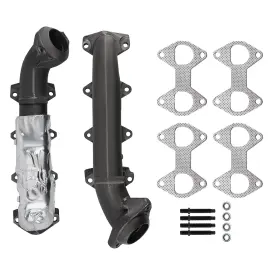 674-695 Maxpeedingrods B652th Pair Cast Iron Exhaust Manifolds For Ford Expedition/f-150 2005-2012