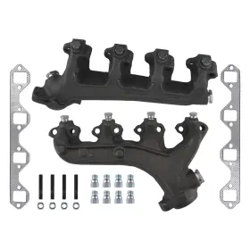 M6fnb2 Maxpeedingrods Lh Rh Manifold Pair For Ford E-250 Club Wagon V8 5.8l 1988-1991 Direct-fit
