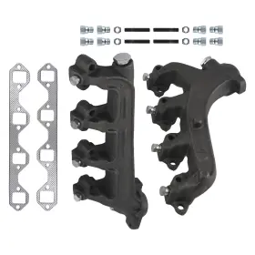 Pb1e97 Maxpeedingrods Left Right Manifold With Gaskets For Ford F-250 V8 5.8l 1988-1997 Cast Iron
