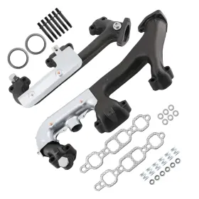 Uj2405 Maxpeedingrods 2pcs Exhaust Manifold For Chevrolet C1500 V8 5.0l 1988-1995 Cast Iron Gaskets
