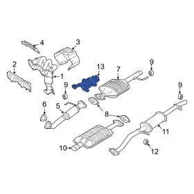 Ec0156441a Mazda Oe For Tribute 2001-2008 Front Exhaust Heat Shield