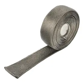 Mea240806ee002817 Meccanixity Heat Shield Sleeve 3/4 Inch Id 16ft Automotive Wire Protection 800 F Titanium Color