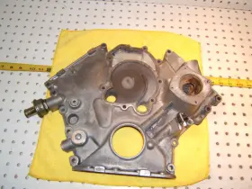 R117015 Mercedes Benz 19 01 W126 560sec/sel Front Engine Timing Metal Oem 1 Cover With Side Valve