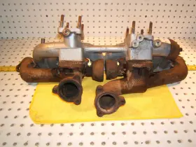 W180 Mercedes 220s Ponton 220 S Dual Carb Style Intake / Exhaust Manifolds 1 Assembly