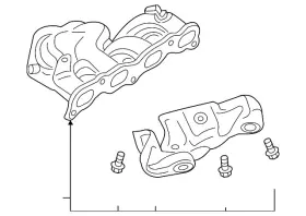 Mitsubishi 1555a952 Genuine Exhaust Manifold