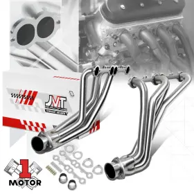Mt1-jvthd024 Motor-1 2 Piece 4-1 Long Tube Headers Exhaust For 63-82 Chevrolet Corvette C2 C3 5.7l V8