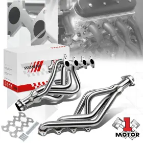 Mt1-jvthd071 Motor-1 Manifold Polished 4-1 Headers Exhaust System For 05-10 Ford Mustang Gt 4.6l V8