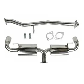 645698 Motorfastracing 3.5 For 04-11 Mazda Rx-8 1.3l Dual Muffler Tip Exhaust Stainless