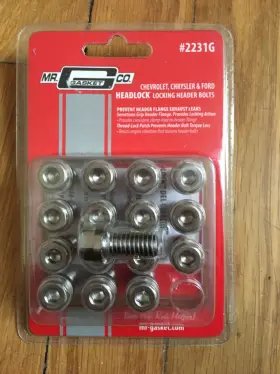 2231g Mr Gasket # Headlock Locking Header Bolts New