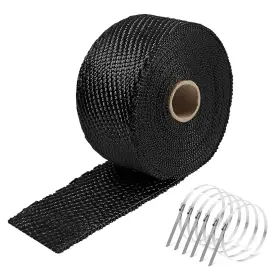 B505 Nezuiban Exhaust Heat Wrap 2 Inch X 16 Ft Motorcycle Fiberglass Shield Tape With S