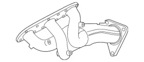 140d2-jk24b Nissan Genuine Exhaust Manifold