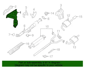 140e23ty0a Nissan New Genuine Mani Assy-exh With Cat Oe