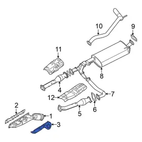 165907s010 Nissan Oe For Titan 2004-2015 Right Exhaust Manifold Heat Shield