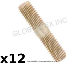 999-062-006-02 O.e.m. For Porsche 1965-1977 Exhaust Manifold Stud 8 X 37 Mm 12 Pcs O.e.m