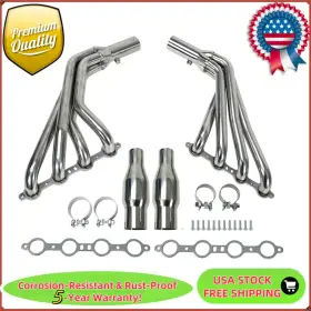 010-2015 Oe Quality Unite T304 Stainless Steel Long Tube Headers For 2010-2015 Chevy Camaro Ss Ls3 6.2l V8
