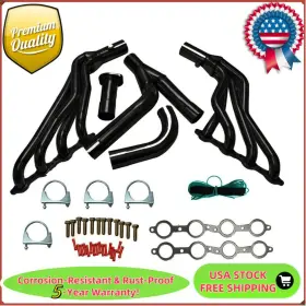Oe Quality Unite 1999-2006 1500 Suv Long Tube Headers Fits 99-06 Chevy Gmc Sierra Silverado 4.8/5.3/6.0 With Y Pipe