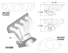 101009-cb Oem Industries Front Exhaust Manifolds For 2019 Nissan Micra