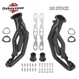 Eh28022-bk-4 Osbuyzone Black Stainless Exhaust Headers Truck For Chevy Gmc 88-97 5.0l/5.7l 305 350 V8