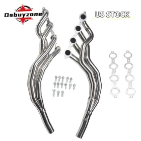 Eh28027-3-os Osbuyzone Pair For 10-15 Chevy Camaro Ss 6.2l V8 Stainless Long Tube Exhaust Headers Kit