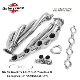 Eh28125-p-5-os Osbuyzone Shorty Swap Headers For Chevy C10 Chevelle Camaro Caprice Ls1 Ls2 Ls6 Ls7 Lsx Us