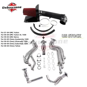 Arp05-os Osbuyzone Eh28136 For 99-06 Gmc/chevy 4.8/5.3 V8 4ftft Cold Air Intake Pipe And Exhaust Tube Kits