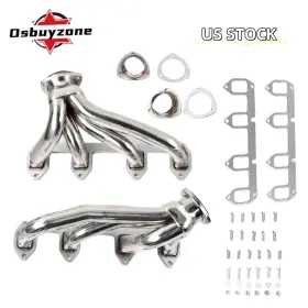 Eh28919-3-os Osbuyzone Pair Shorty Hugger Exhaust Headers Kit For Ford Big Block Fe 330 360 390 428 V8