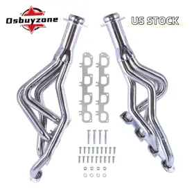 Eh28935x-4-os Osbuyzone Pair Polished Long Tube Stainless Headers For Dodge Ram 1500 2009-2018 Hemi 5.7l