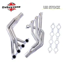 Eh28944-3-os Osbuyzone Polished Exhaust Headers For Ford 79-93 Fox Body Mustang 94-04 4.8l 5.3l