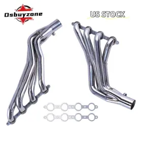 Eh28982-4-os Osbuyzone Pair Polished Long Tube 1-7/8 Inch Ls Swap Headers For Chevy Gmc C10 Ls1 Ls2 Ls3 Ls6