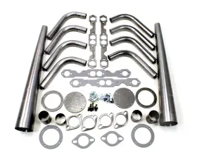 H8002 Patriot Exhaust Headers Lakester Weld-up Steel Natural Chevy Small Block Kit