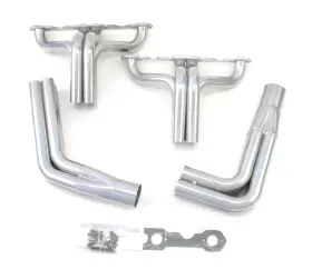 H8022-1 Patriot Exhaust Circle Track Headers Silver Ceramic Coated 1 5/8-1 3/4 Inch Tubes