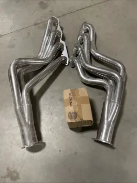 H8026-1 Patriot Exhaust Full-length Headers Silver Ceramic Coated 2 Inch Primaries