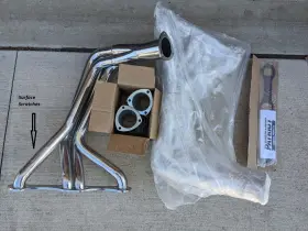 H8034-1 Patriot Exhaust Header 1 3/4 Inch 4-tube Full Length Fender Well Small Block Chevy
