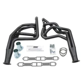 H8207-b Patriot Exhaust - Steel Hi-temp Black Coated Long Tube Headers