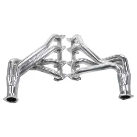 H8406-1 Patriot Exhaust Full-length Headers Silver Ceramic Coated 1 3/4 Inch Primaries