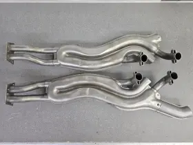022256091f Porsche Pair Used Original Genuine 914 1.7 1.8 Stainless Steel Heat Exchangers