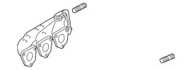 958-111-130-00 Porsche Genuine Exhaust Manifold