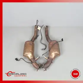 99611302153 Porsche 1999-2001 911 996 3.4 Exhaust Muffler Down Pipe Left Right Pair